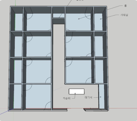 편안함과 세련미, 왁싱샵의 완벽한 만남 - 스케치업으로 상상하는 독창적인 인테리어 디자인