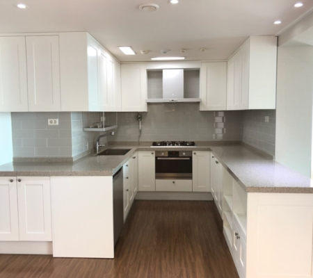 화이트톤으로 새롭게 탄생한 동탄 나루마을 아파트 인테리어 현장