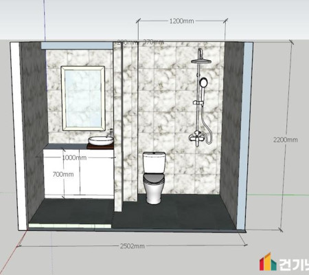 전원주택 데크 방부목 공사 및 욕실 리모델링 작업