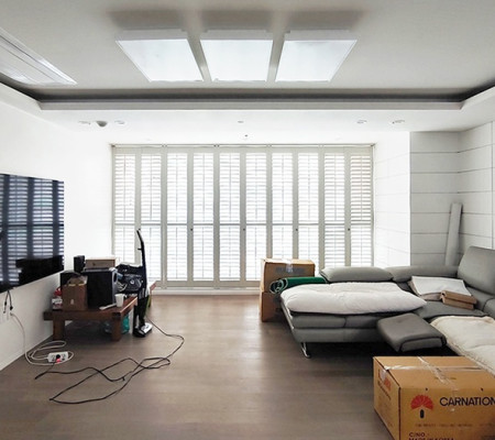 곤지암 아파트 40평, 프리미엄 우드 폴딩도어로 집안의 품격을 높이다!